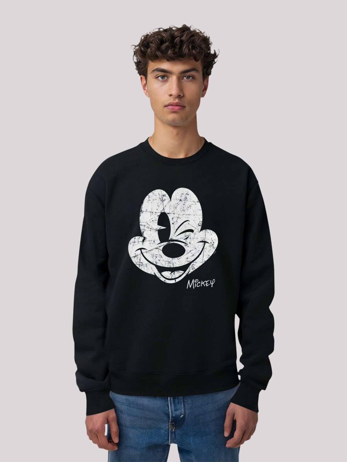 Свитшот Disney Micky Maus Gesicht Vintage Look (GOTS)