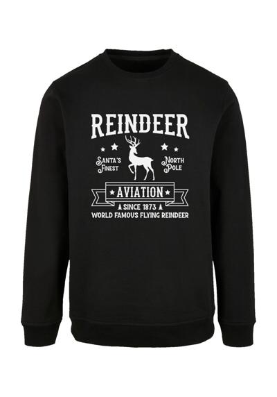 Свитшот Reindeer Aviation Retro Christmas Sign