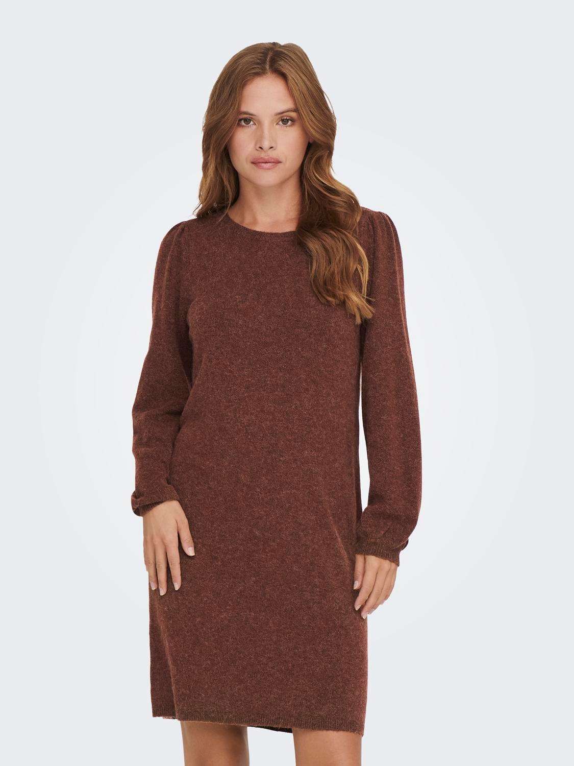 Трикотажное платье ONLRICA LIFE LS PUFF DRESS KNT