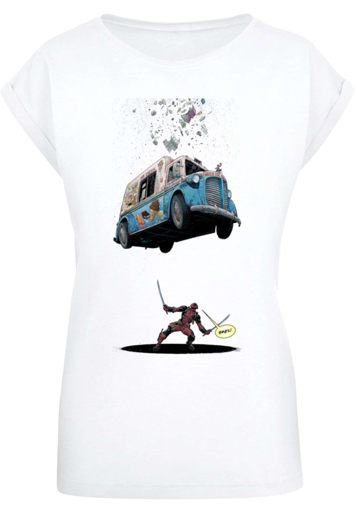 футболка »Damen Ladies Deadpool - Ice Cream T-Shirt«