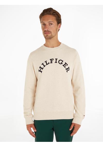 толстовка с рваным принтом HILFIGER ARCHED HTR SWEATSHIRT