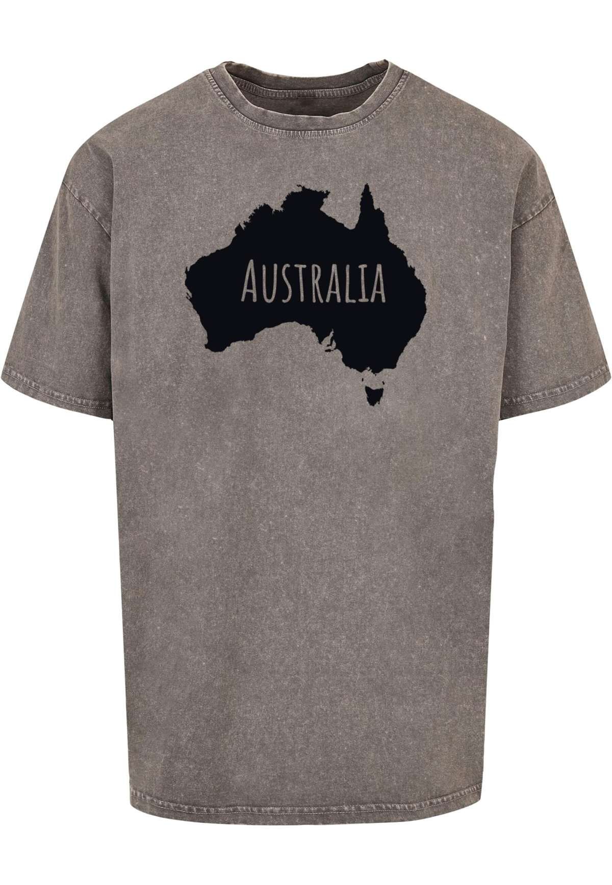 футболка»Herren Australia Acid Washed Heavy Oversize Tee«