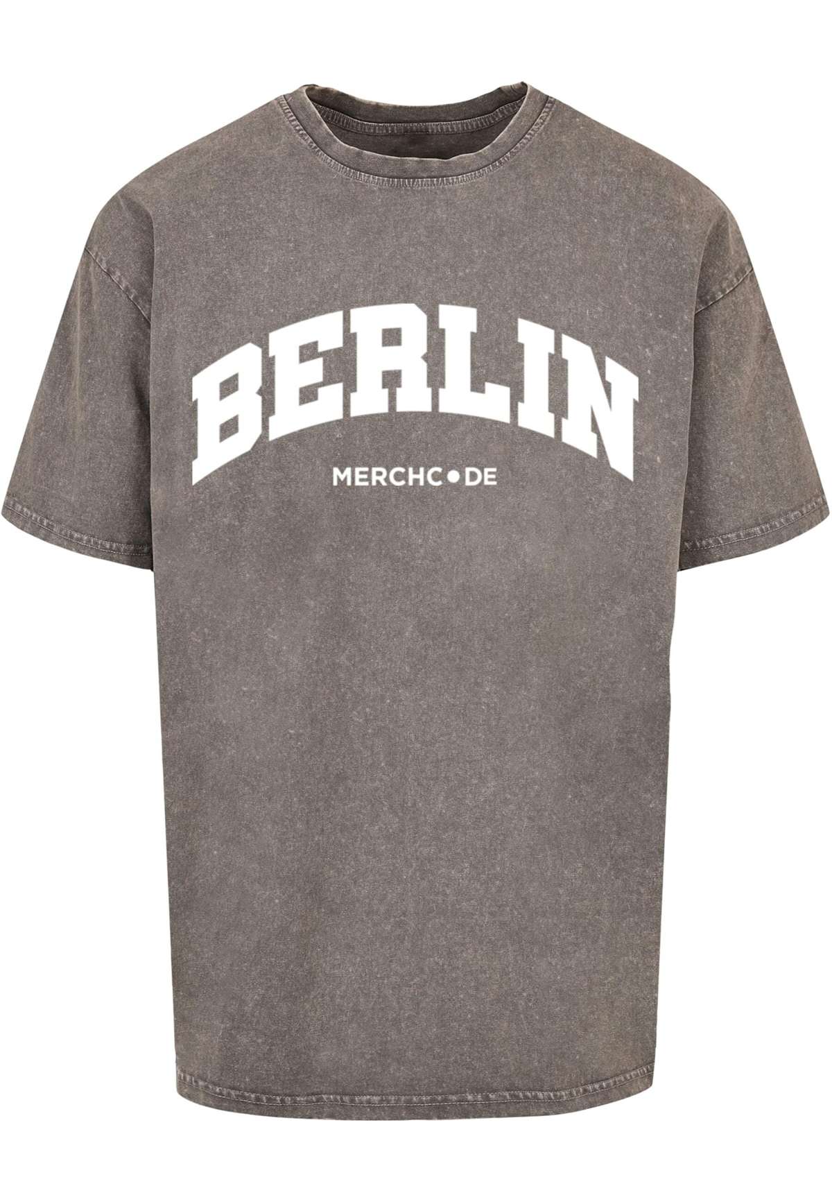 футболка»Herren Berlin Wording - Acid Washed Oversize Tee«