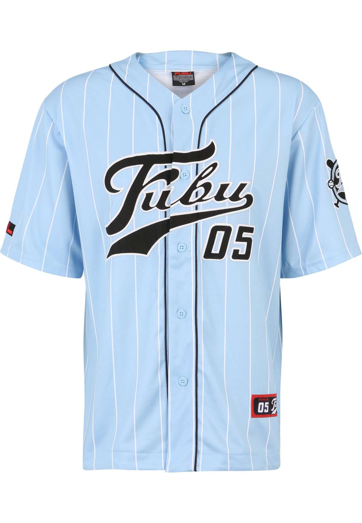 футболка Herren FM232-003-3 FUBU Varsity Pinstripe Baseball Jersey