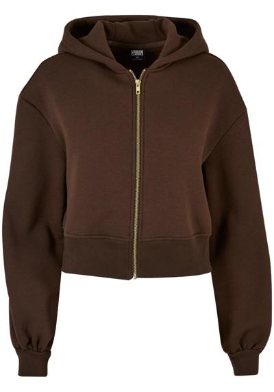 Толстовка »Urban Classics Damen Ladies Short Oversized Zip Jacket«