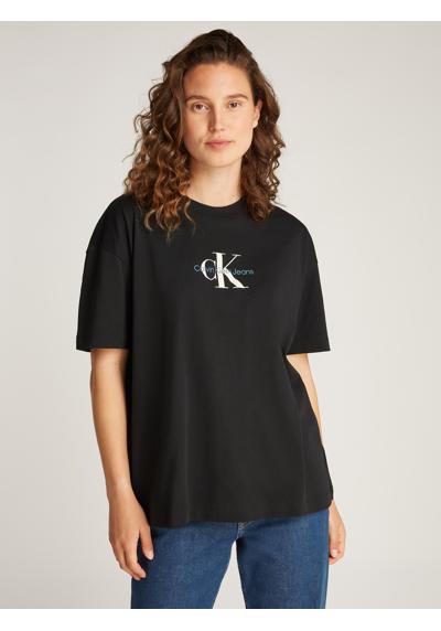 Футболка с логотипом TEXTURED MONOLOGO BOYFRIEND TEE