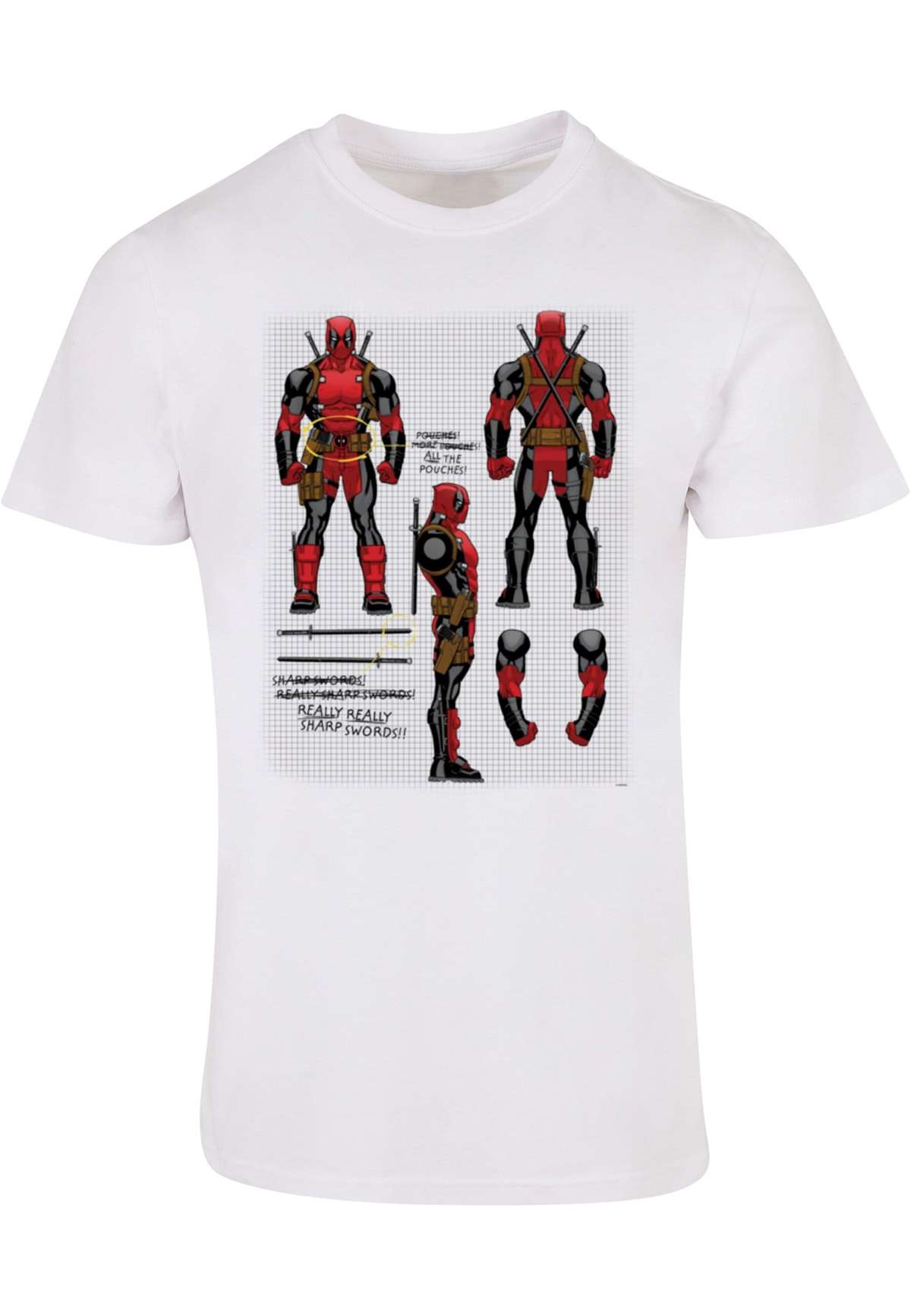 футболка»Herren Deadpool - Action Figure Plans T-Shirt«