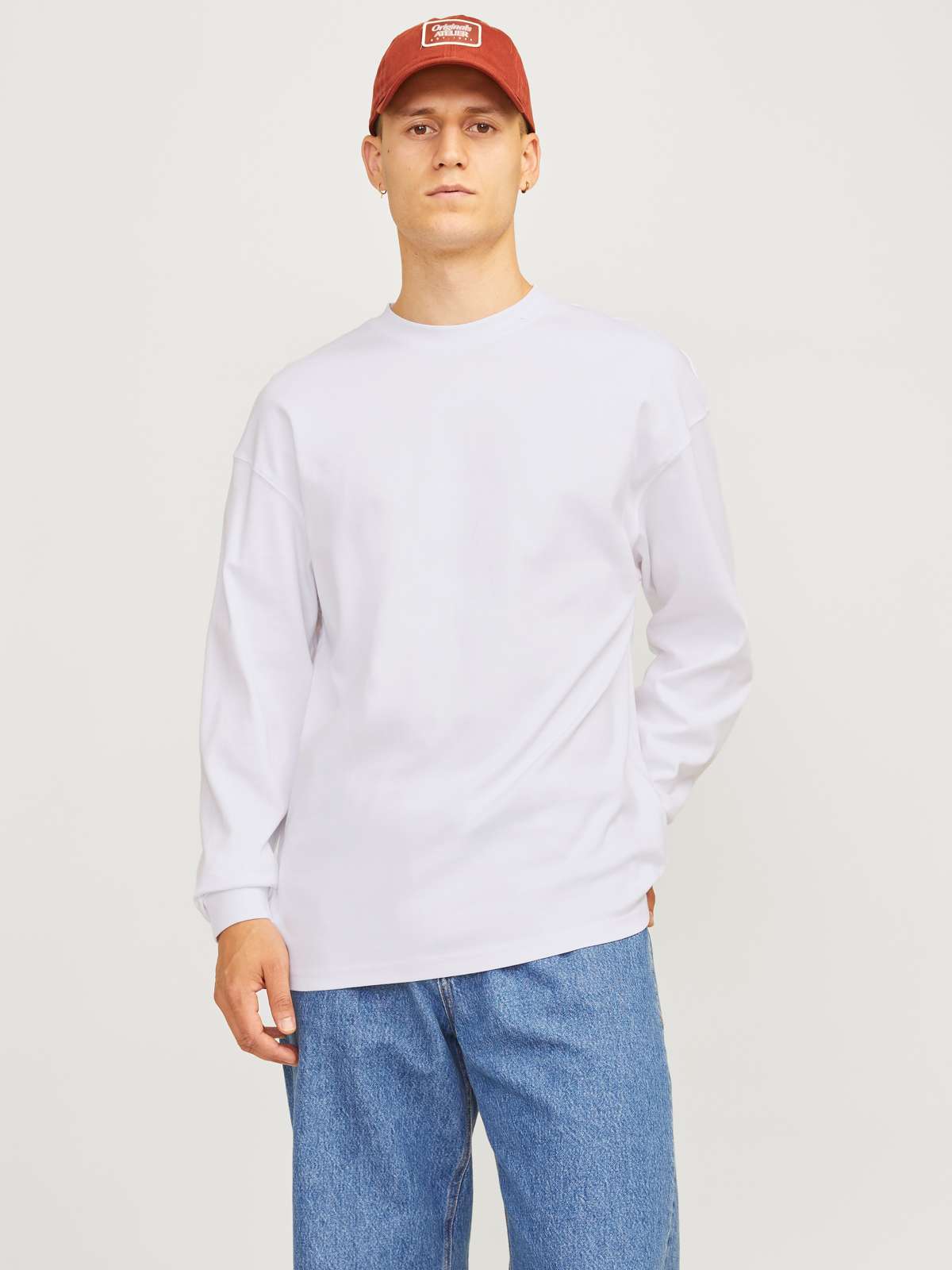 Рубашка с длинным рукавом JJEURBAN EDGE TEE LS O-NECK NOOS