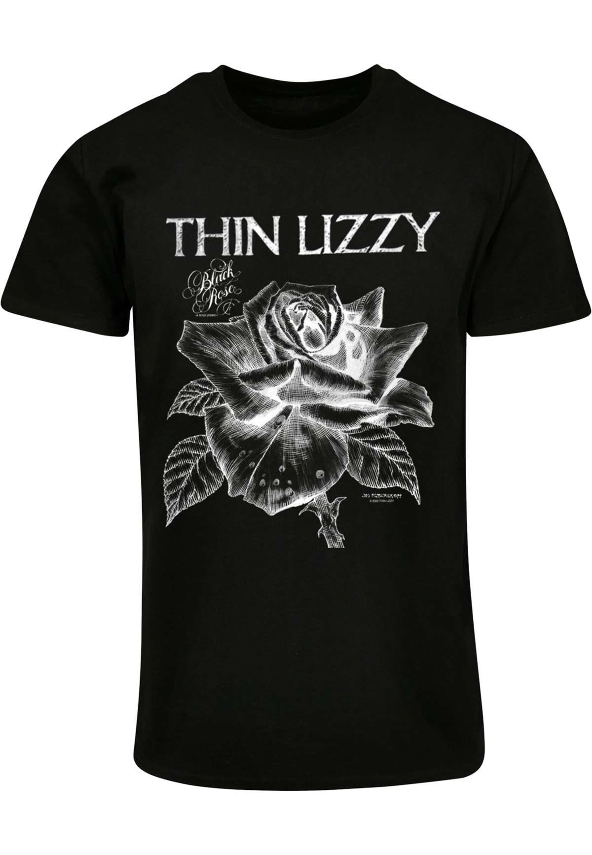 футболка Herren Thin Lizzy - TL Blackrose Basic T-Shirt