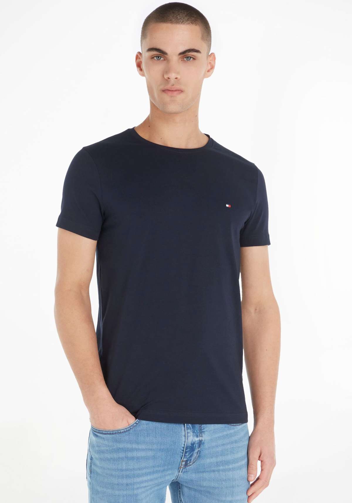 футболка CORE STRETCH SLIM C-NECK TEE