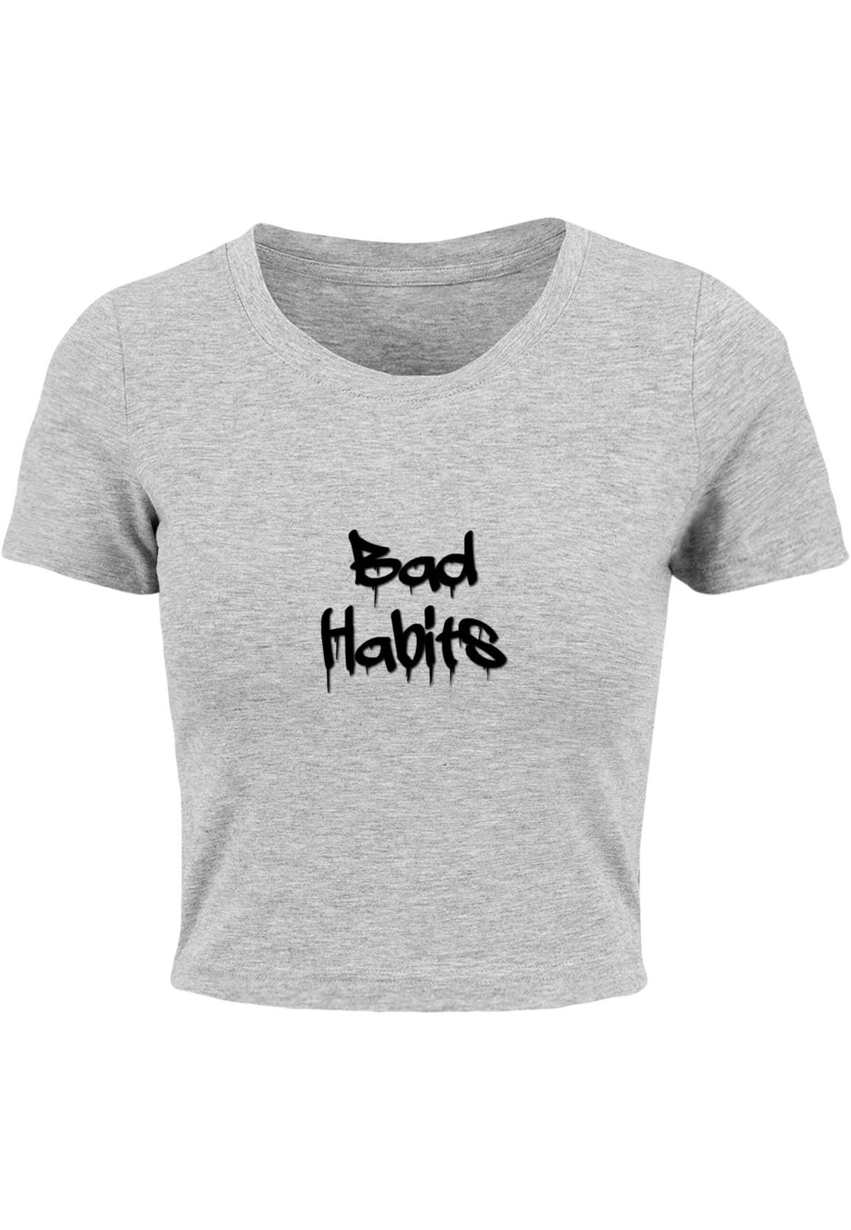 футболка »Damen Ladies Bad Habits Cropped Tee«