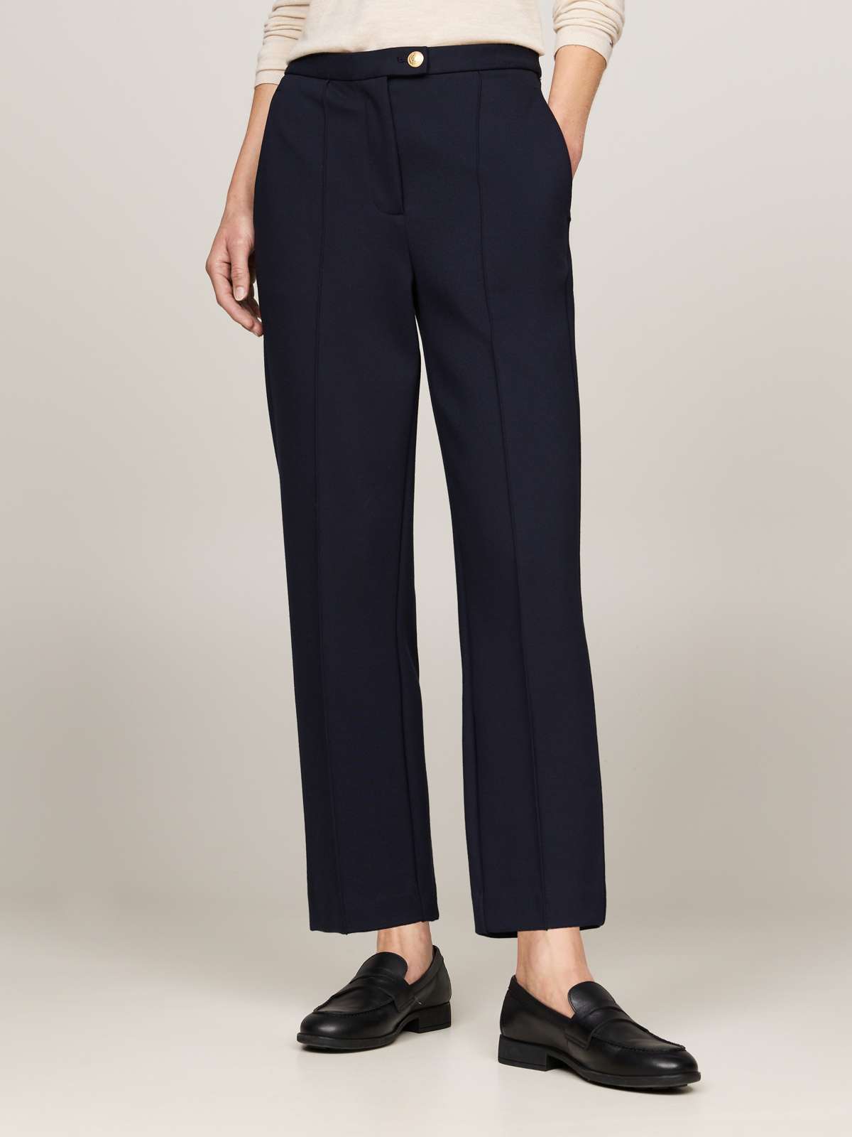 Тканые брюки с флагом Tommy Hilfiger PUNTO SLIM STRAIGHT PANT