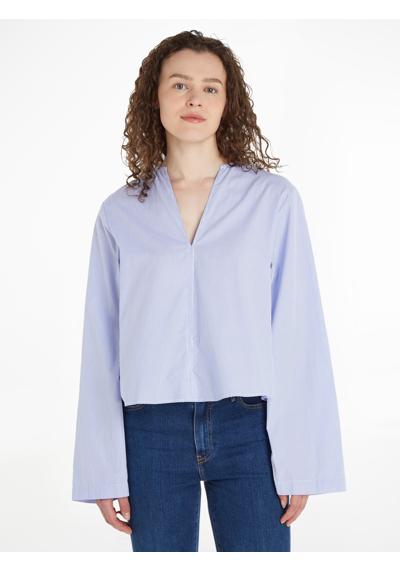 Блузка-рубашка с вышивкой логотипа