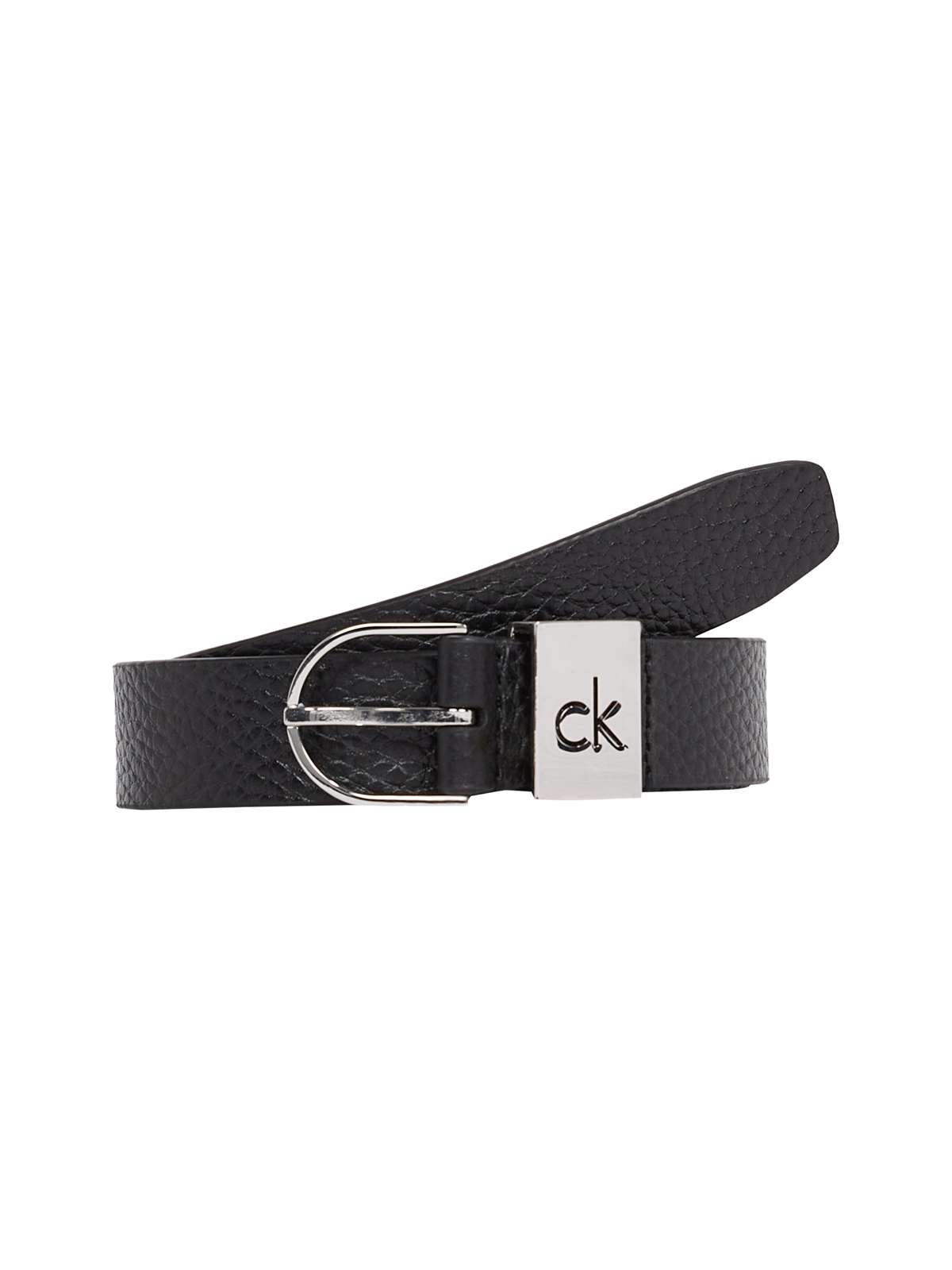 Кожаный ремень CK LOOP THIN ROUND BUCKLE 2.5