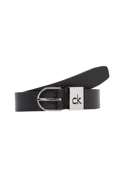 Кожаный ремень CK LOOP THIN ROUND BUCKLE 2.5