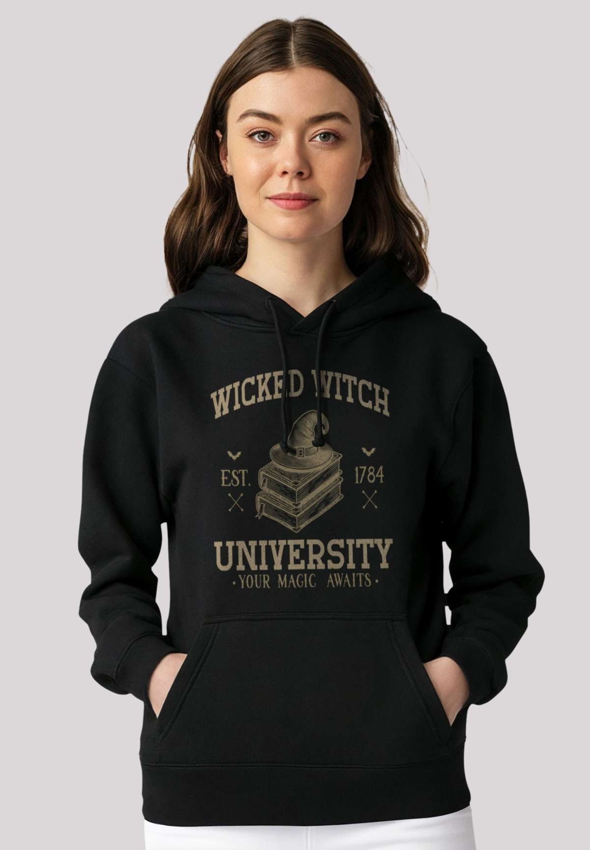 Толстовка с капюшоном Halloween University Wicked witch