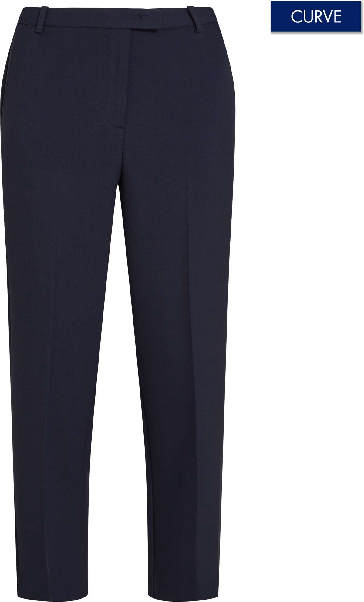 Тканые брюки больших размеров с вышивкой логотипа. CRV PUNTO SLIM STRAIGHT PANT