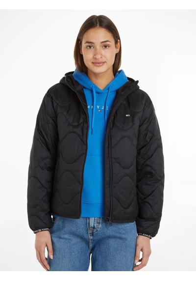 Стеганая куртка с капюшоном с вышитым логотипом »TJW QUILTED TAPE HOOD PUFFER EXT«