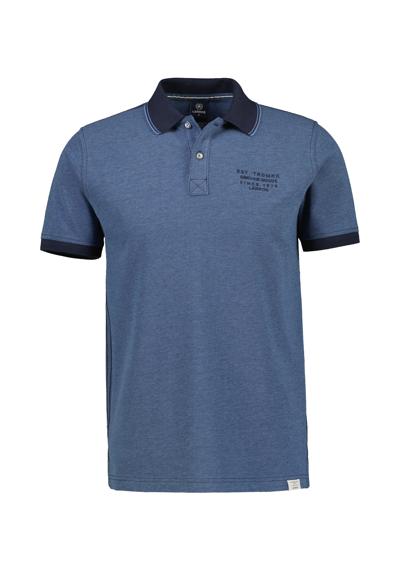 рубашка поло LERROS Poloshirt in Melange Optik