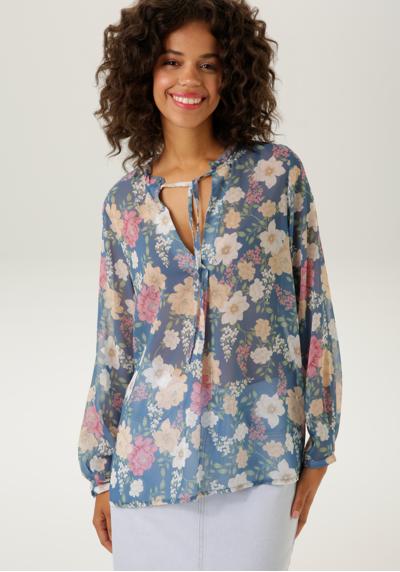 Блуза-слип с романтическим цветочным принтом