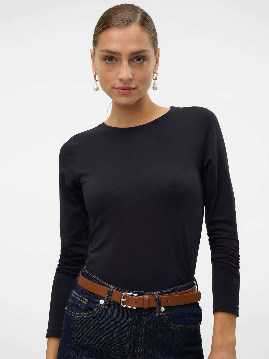 Рубашка с длинным рукавом »VMLULU LS O-NECK TOP JRS GA NOOS«