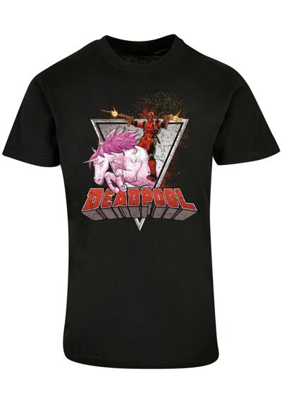 футболка»Herren Deadpool - Rides a Unicorn T-Shirt«