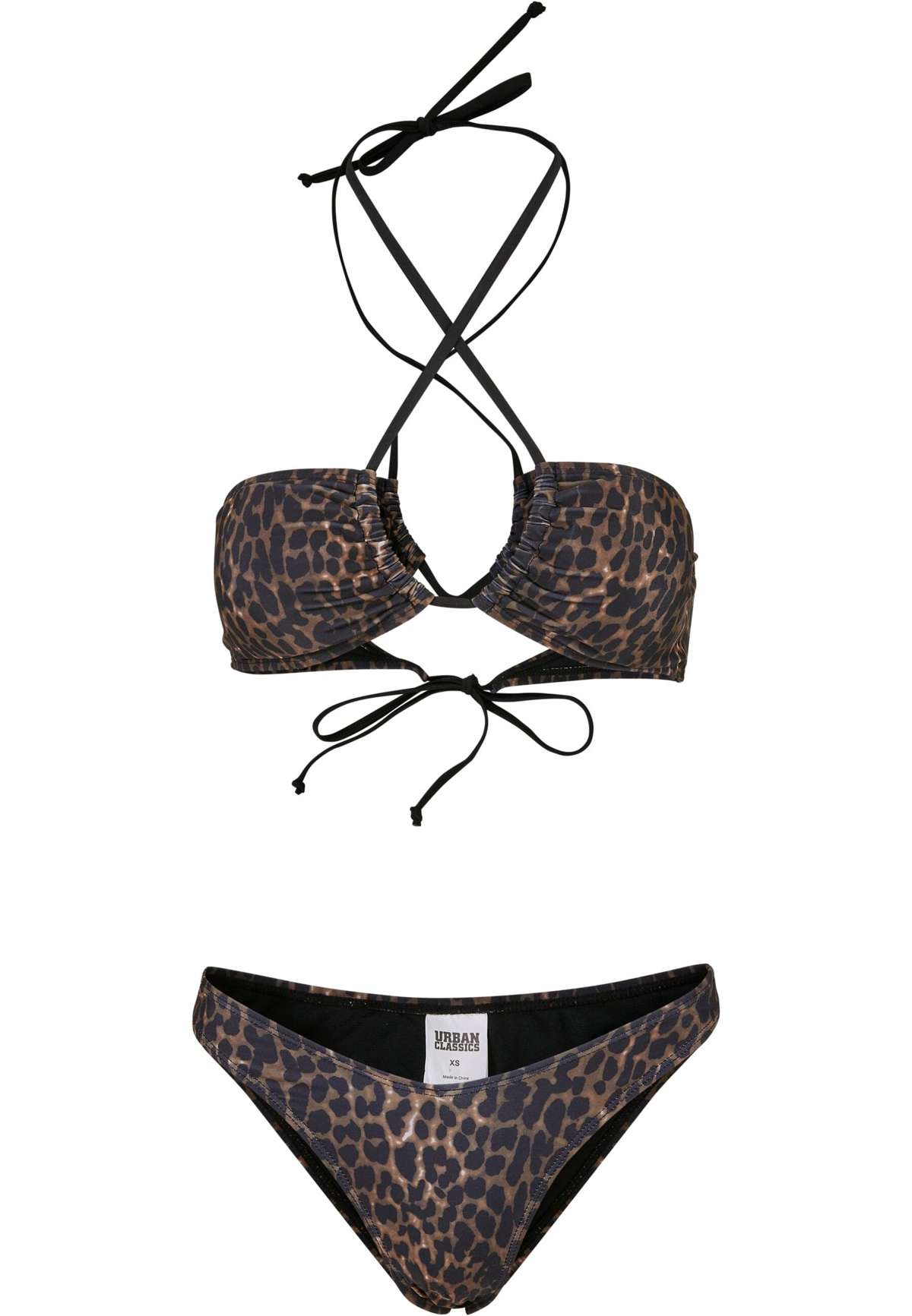 Бикини на косточках »Urban Classics Damen Ladies AOP Hot V Bikini«