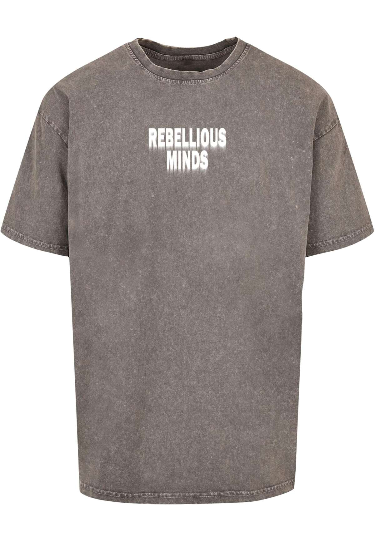 футболка»Herren Rebellious Minds Acid Washed Oversize Tee«