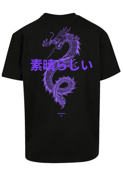 футболка PLUS SIZE Dragon Drache Japan