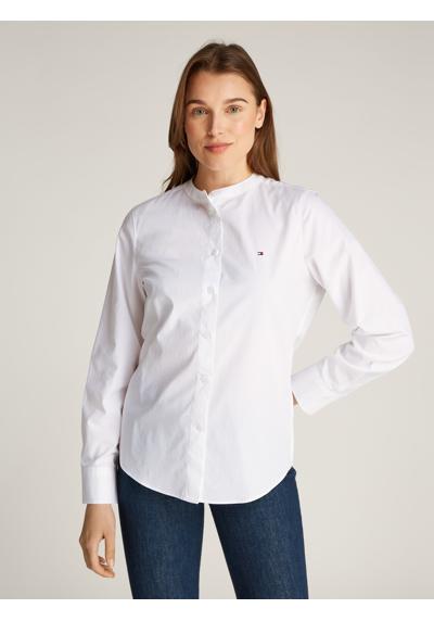 Блуза-рубашка с флагом Tommy Hilfiger COLLARLESS POPLIN REGULAR SHIRT