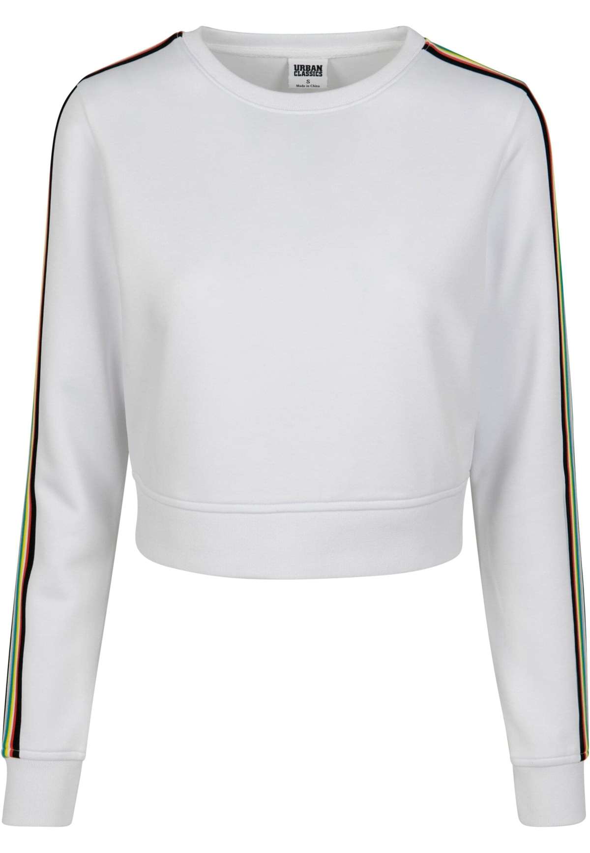 толстовка »Urban Classics Damen Ladies Multicolor Taped Sleeve Crewneck«