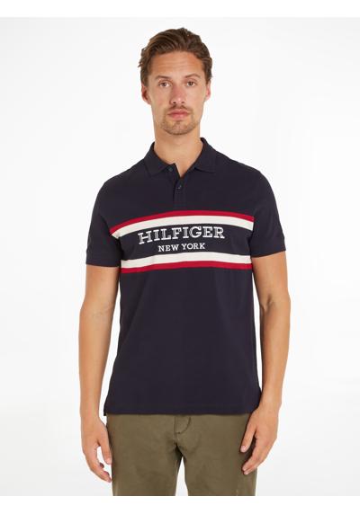 Рубашка-поло с крупной надписью Tommy Hilfiger»MONOTYPE COLORBLOCK REG POLO«