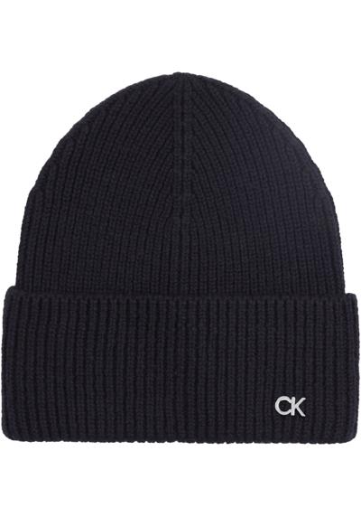 Шапка с логотипом »CK METAL CHUNKY RIB BEANIE«