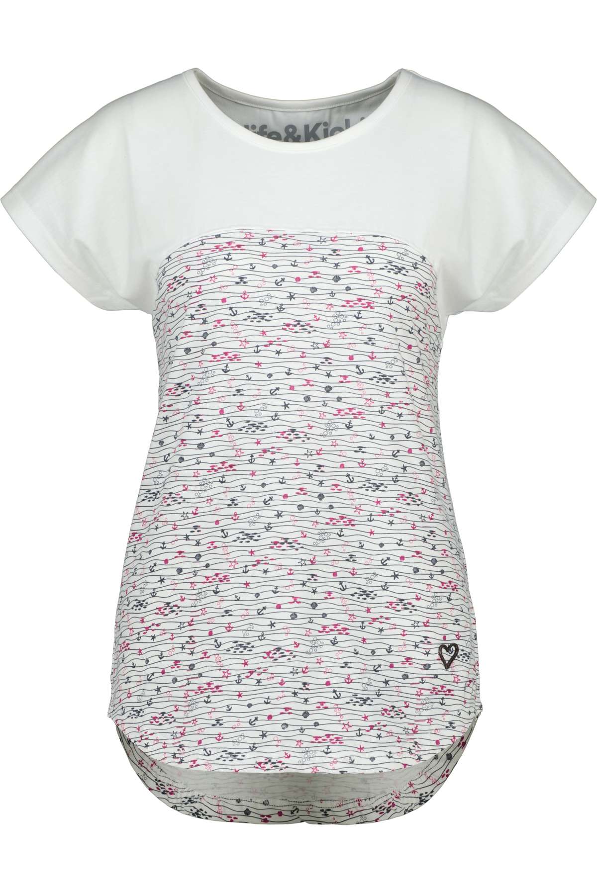 рубашка с круглым вырезом Damen Shirt