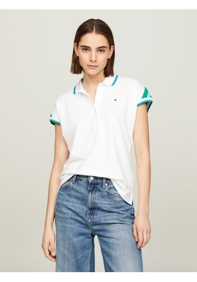 Рубашка-поло со вставками контрастного цвета