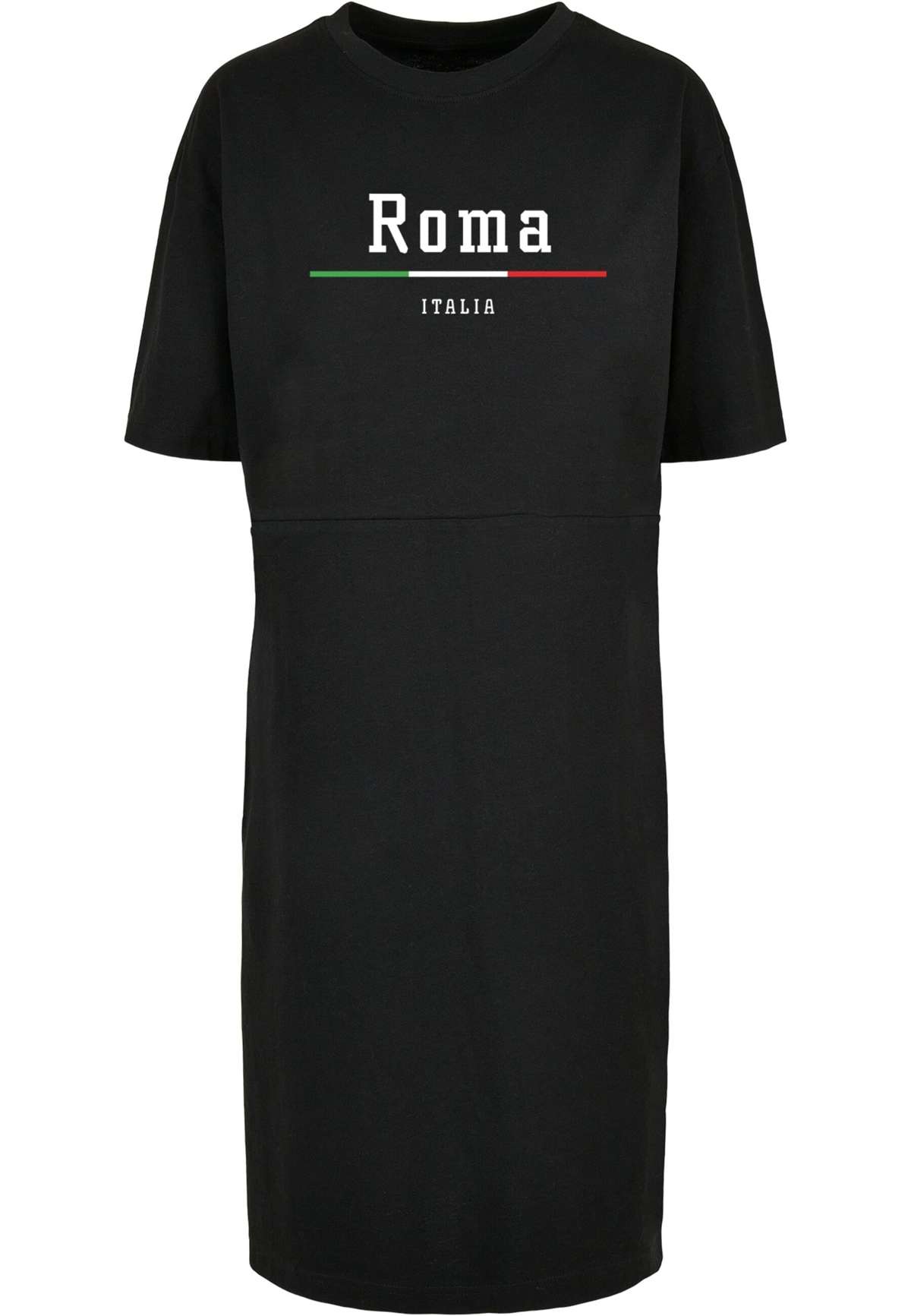 Платье-рубашка »Damen Ladies Roma X Organic Oversized Slit Tee Dress«