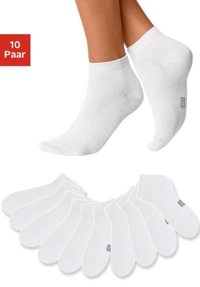 Короткие носки (упаковка 10 пар) с усиленной пяткой и носком.
