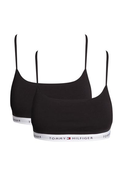 Бюстгальтер-бралетт с надписью-логотипом 2 PACK BRALETTE