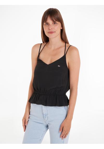 Топ-блузка с логотипом Tommy Jeans TJW ESSENTIAL STRAPPY TOP