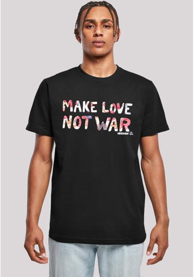 футболка»WOODSTOCK Make Love Not War Floral«