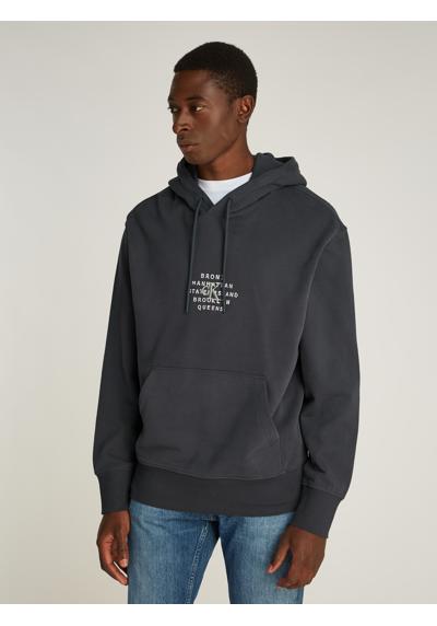 Толстовка с вышивкой логотипа NYC STAMP GRAPHIC HOODIE