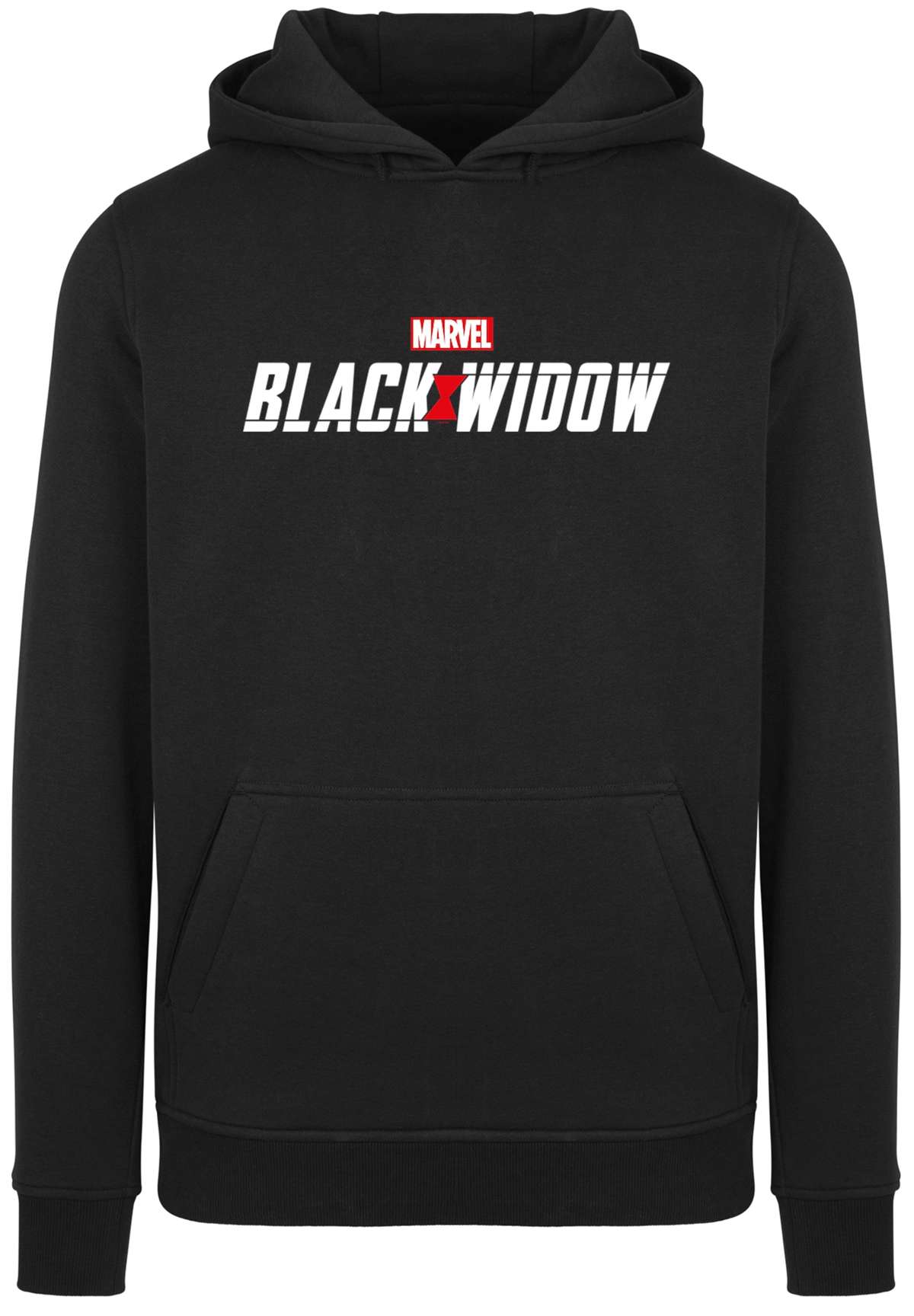 Свитер с круглым вырезом»Herren Marvel Black Widow Movie Logo with Heavy Hoody«