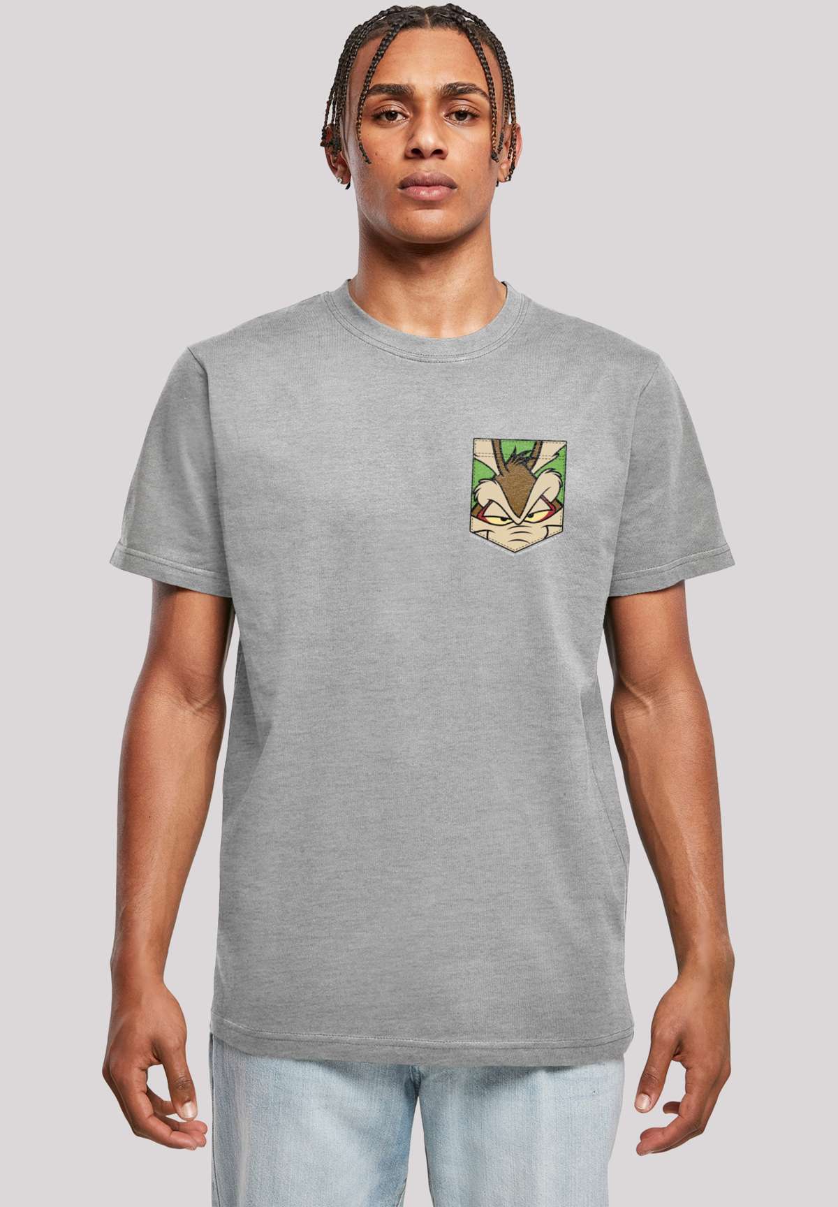 футболка»Looney Tunes Face Faux Pocket«