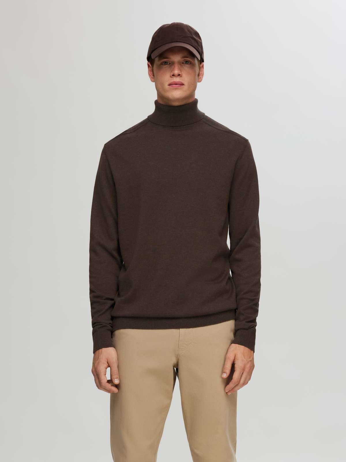 Вязаный свитер SLHBERG ROLL NECK B NOOS