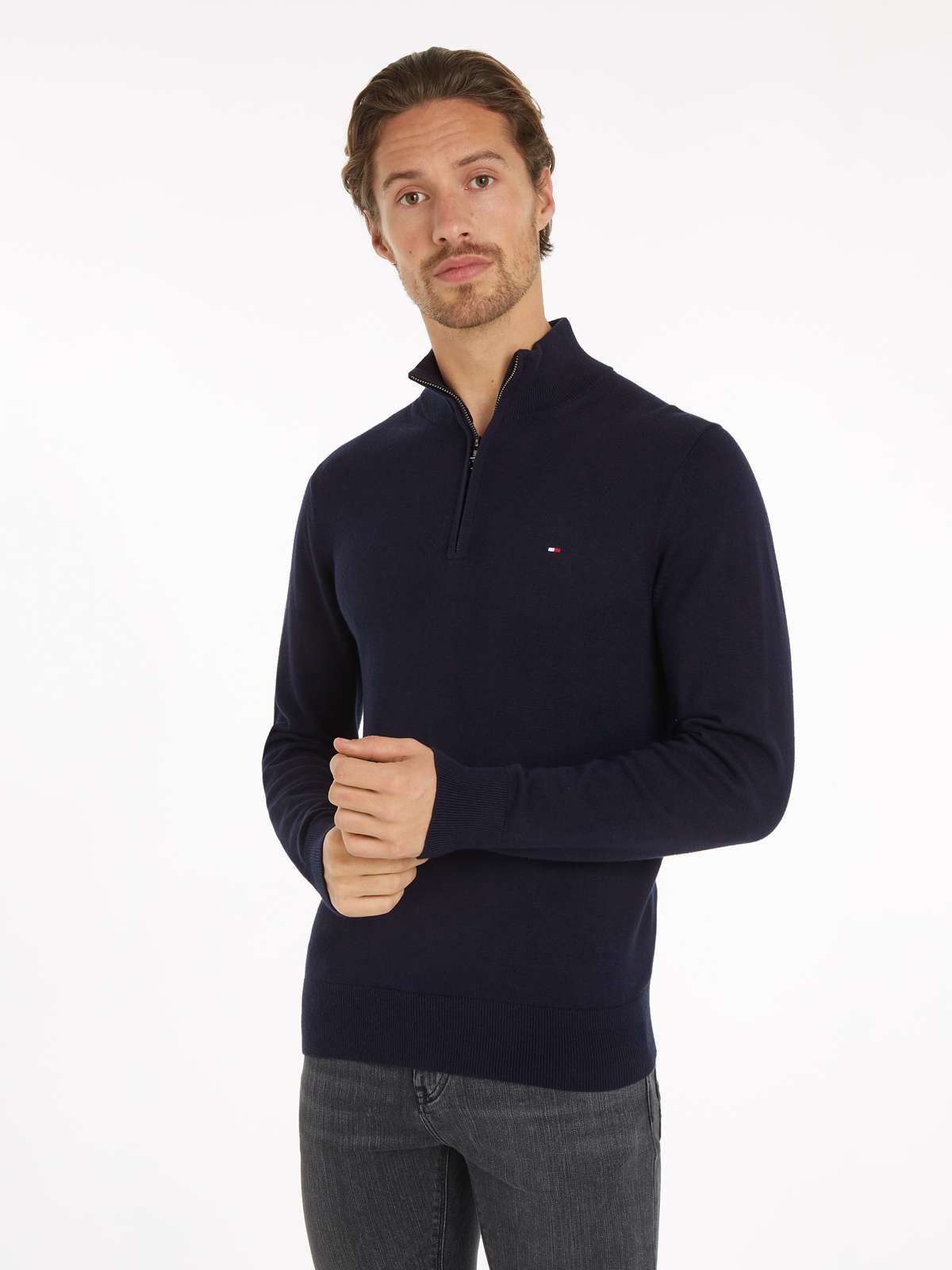 Тройер»PIMA ORG CTN CASHMERE ZIP MOCK«