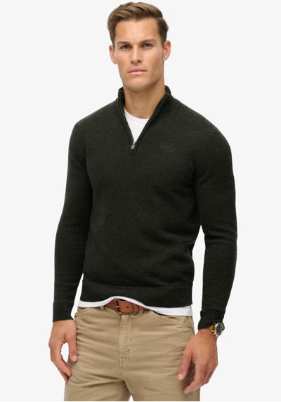 Вязаный свитер ESSENTIAL EMB KNIT HALF ZIP