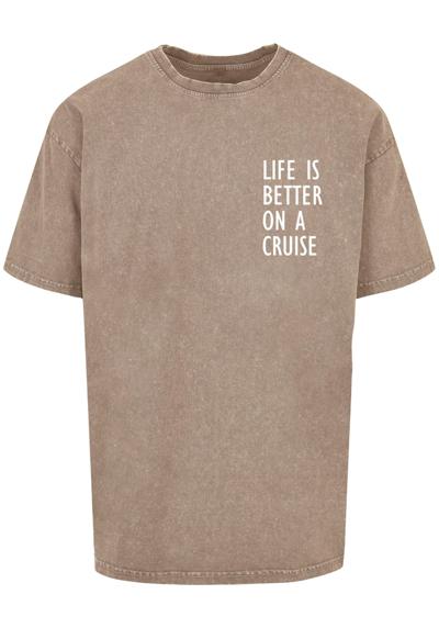 футболка Herren Life Is Better Acid Washed Heavy Oversized Tee