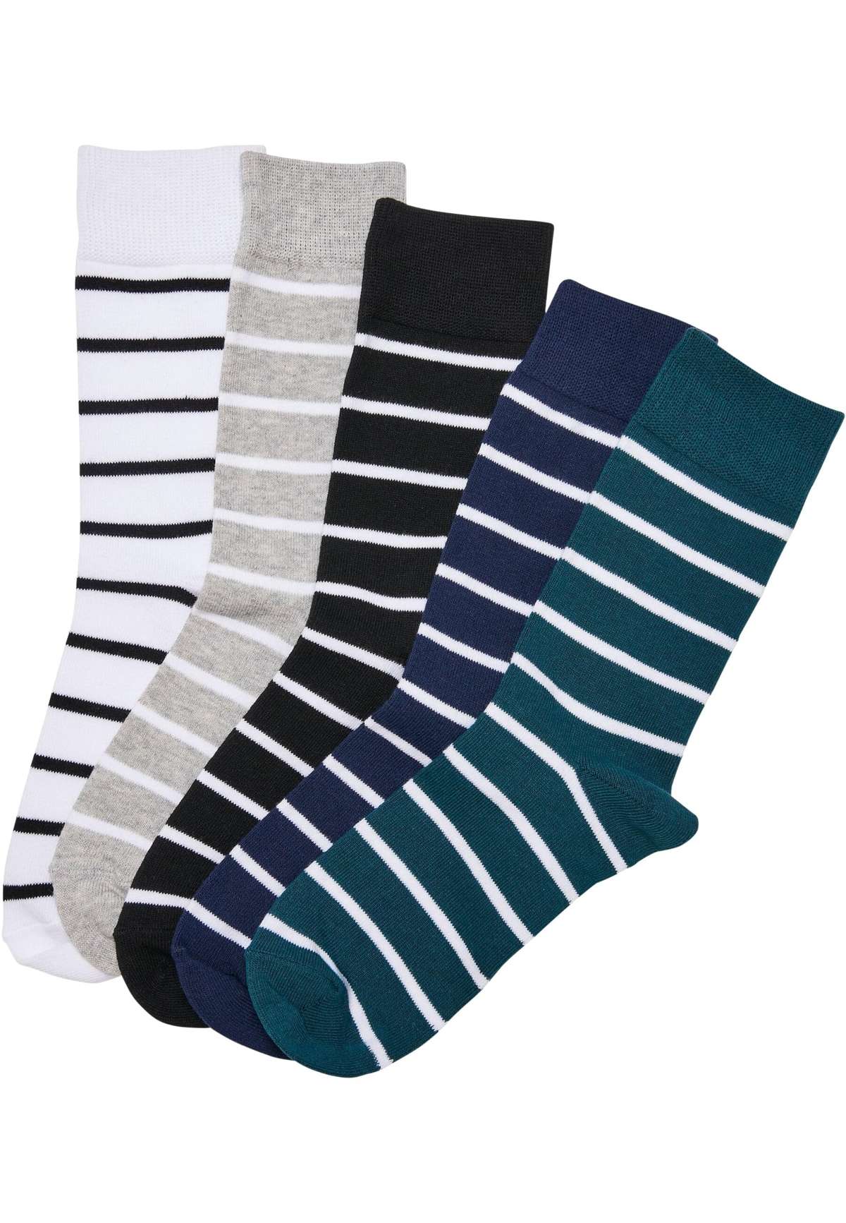 Базовые носки»Urban Classics Unisex Small Stripes Socks 5-Pack«