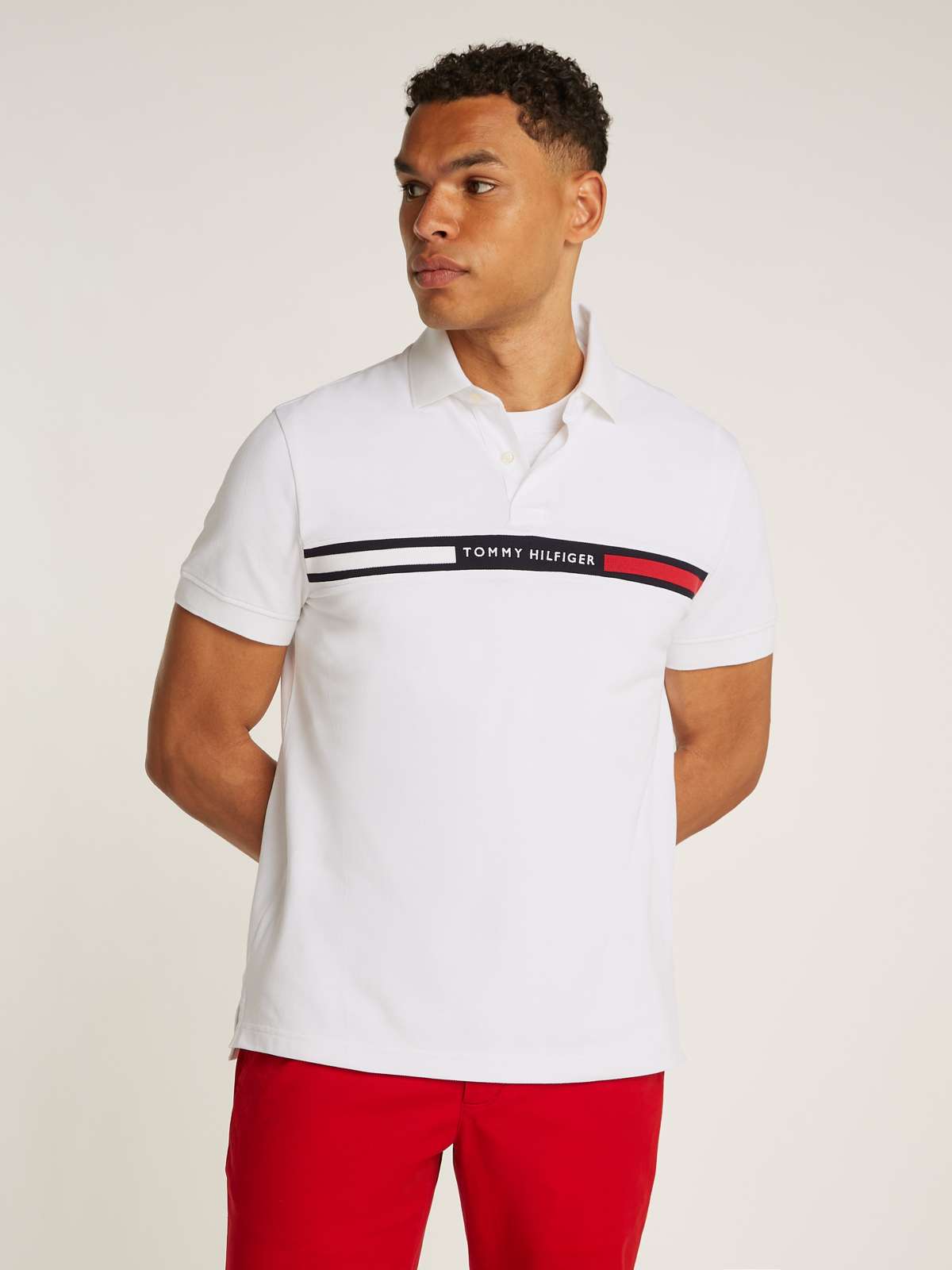 рубашка поло»HILFIGER CHEST INSERT REG POLO«