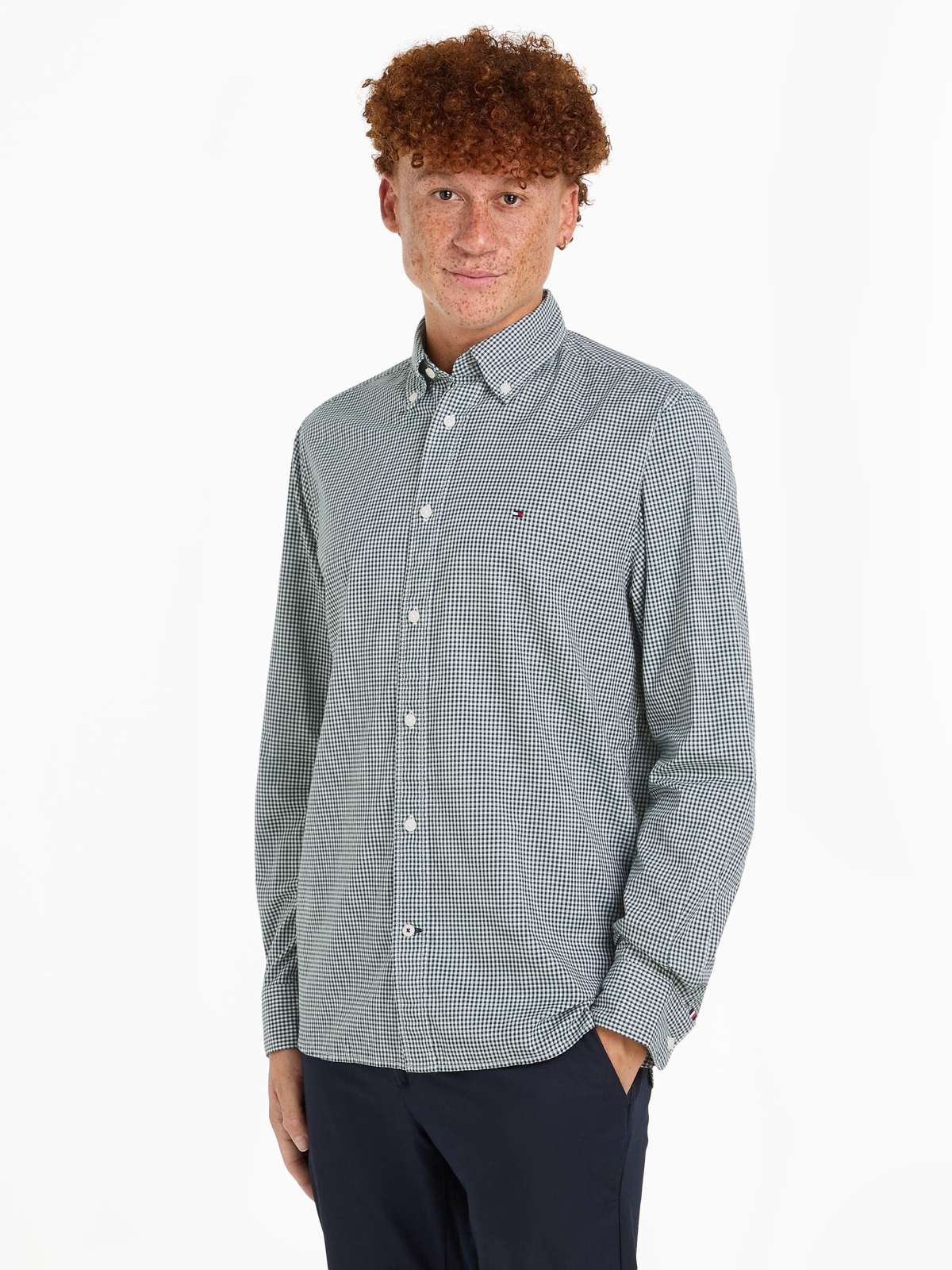 Рубашка с длинным рукавом NAT. SOFT FLEX GINGHAM RF SHIRT